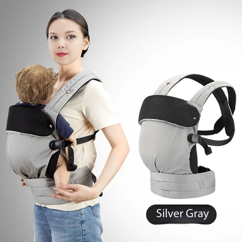 Porte-Bébé Ergonomique MOMKIS – Soutien Lombaire, Multipositions, Confort Optimal pour Bébé et Parents