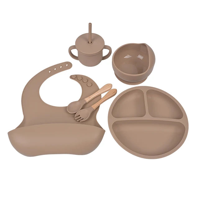 Coffret Premiers Repas MOMKIS, coloris cannelle