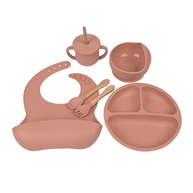 Coffret Premiers Repas MOMKIS, coloris abricot