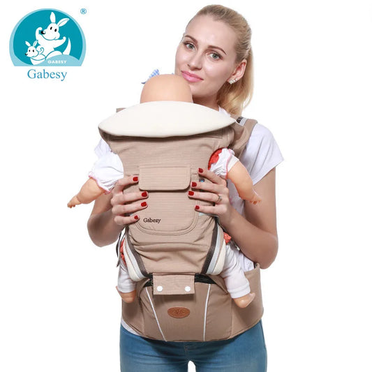 Porte-Bébé 9 en 1 Ergonomique avec Siège de Hanche – 360° Multipositions pour Bébé et Enfant