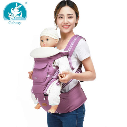 Porte-Bébé 9 en 1 Ergonomique avec Siège de Hanche – 360° Multipositions pour Bébé et Enfant