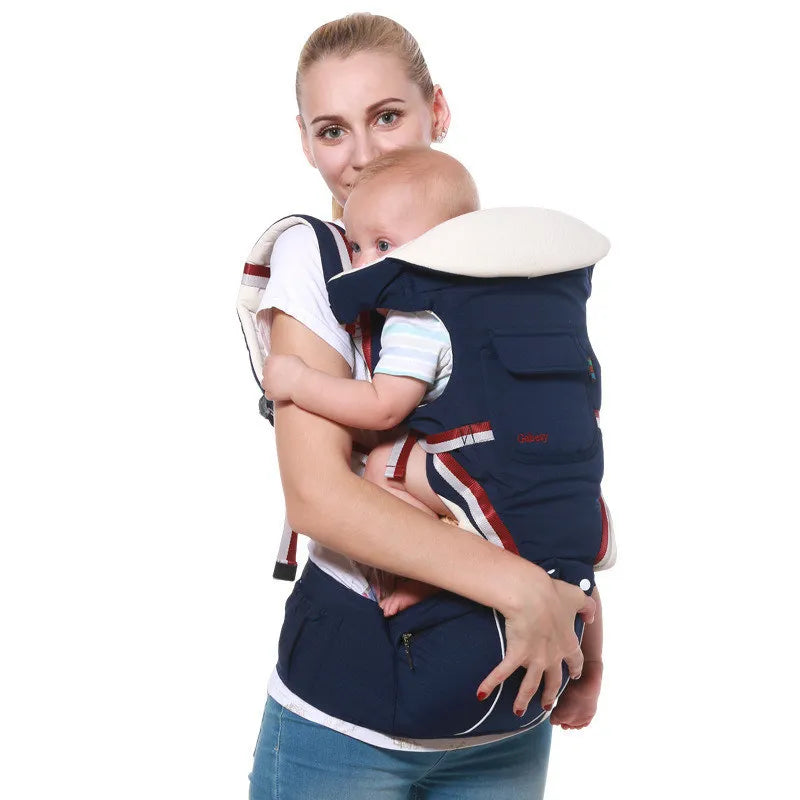 Porte-Bébé 9 en 1 Ergonomique avec Siège de Hanche – 360° Multipositions pour Bébé et Enfant