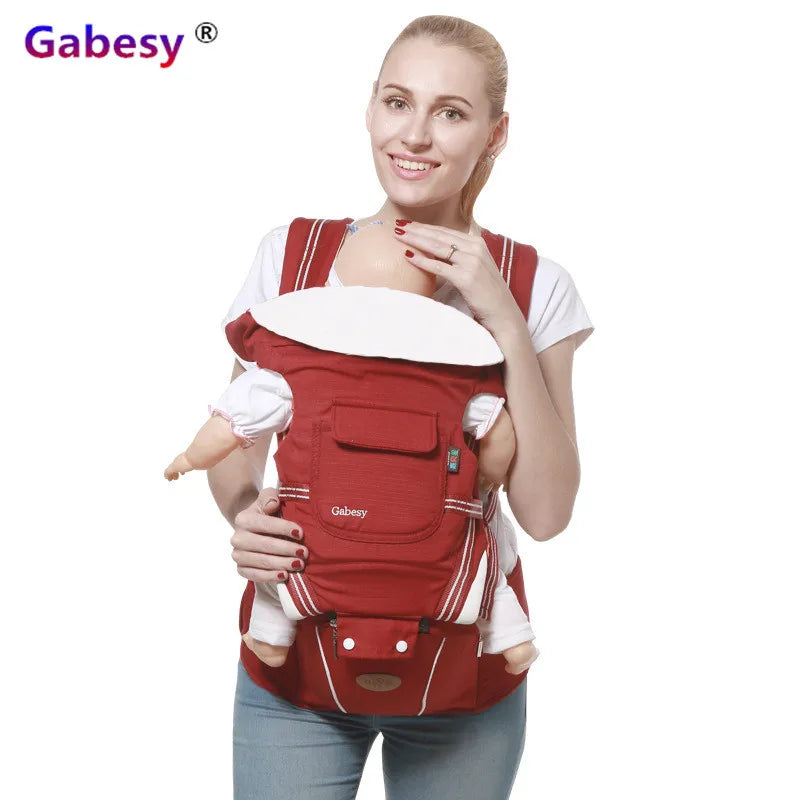 Porte-Bébé 9 en 1 Ergonomique avec Siège de Hanche – 360° Multipositions pour Bébé et Enfant