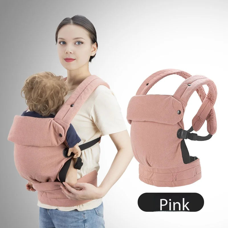 Porte-Bébé Ergonomique MOMKIS – Soutien Lombaire, Multipositions, Confort Optimal pour Bébé et Parents