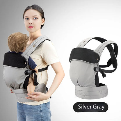 Porte-Bébé Ergonomique MOMKIS – Soutien Lombaire, Multipositions, Confort Optimal pour Bébé et Parents