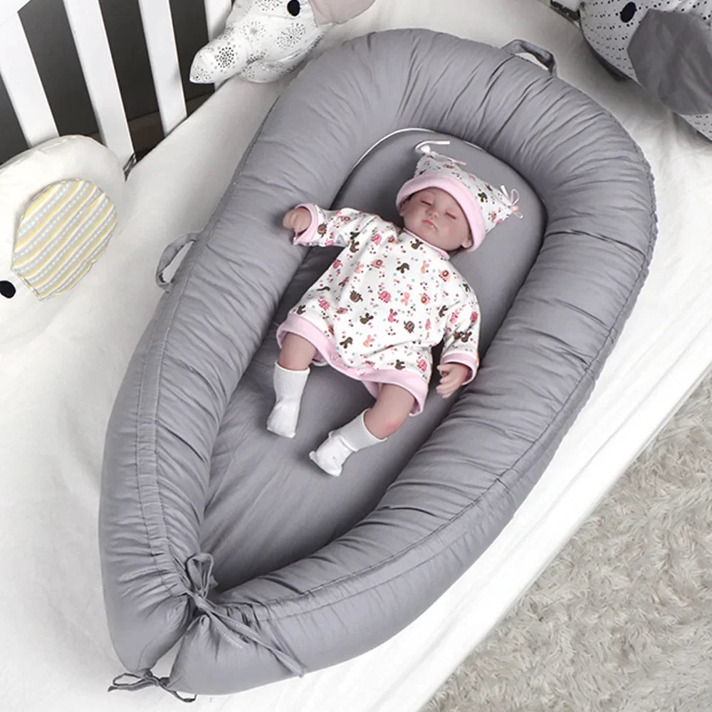 Lit Cocon Bébé Portable et Lavable – Berceau de Voyage Pliable pour Nouveau-Né et Nourrisson