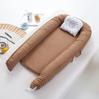 Cocon Bébé Pliable et Lavable – Nid Biométrique Portable pour Nouveau-Né, Lit de Voyage
