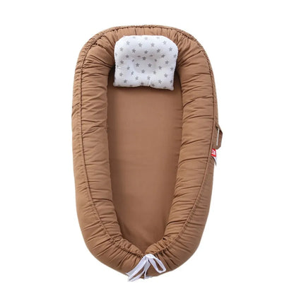Cocon Bébé Pliable et Lavable – Nid Biométrique Portable pour Nouveau-Né, Lit de Voyage