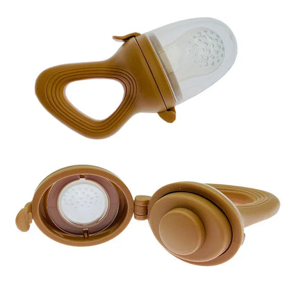 Grignoteur Bébé Silicone 5 en 1 – Filet d’Alimentation, Tétine Fruits et Légumes, Anneau de Dentition
