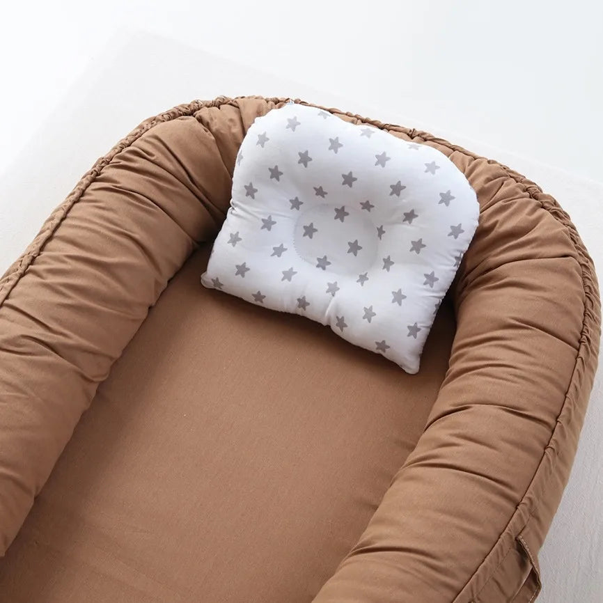 Cocon Bébé Pliable et Lavable – Nid Biométrique Portable pour Nouveau-Né, Lit de Voyage